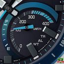EDL-1012578 N91 EDI_FICE Silver Black Blue Dial Watch.