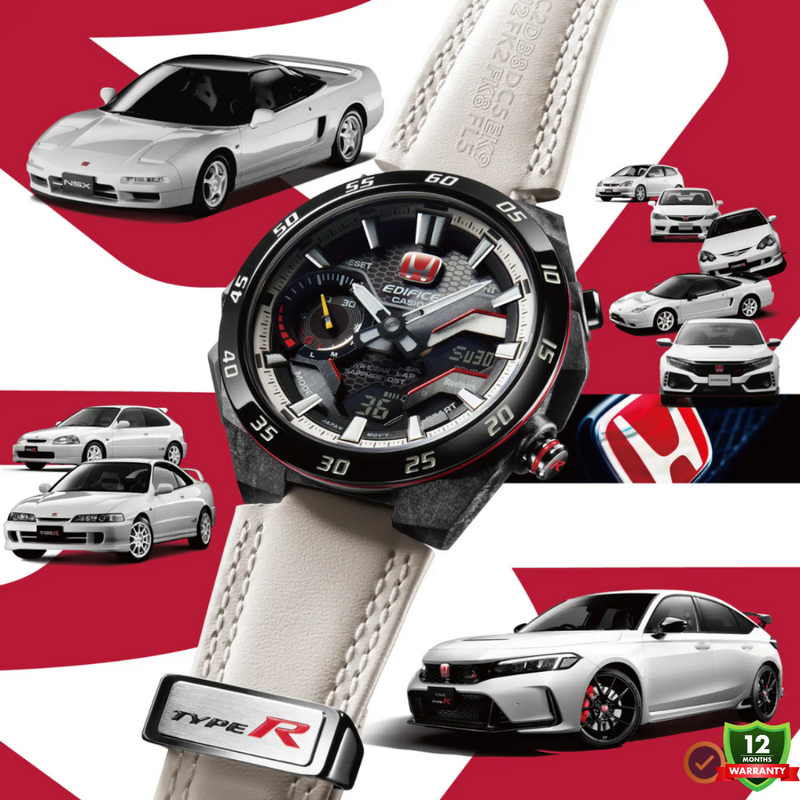 EDL-10125780 N91 TOM’s White Honda Dial Watch.