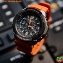 MWI-1002411P Solar Pro Watch Orange & Black Model.