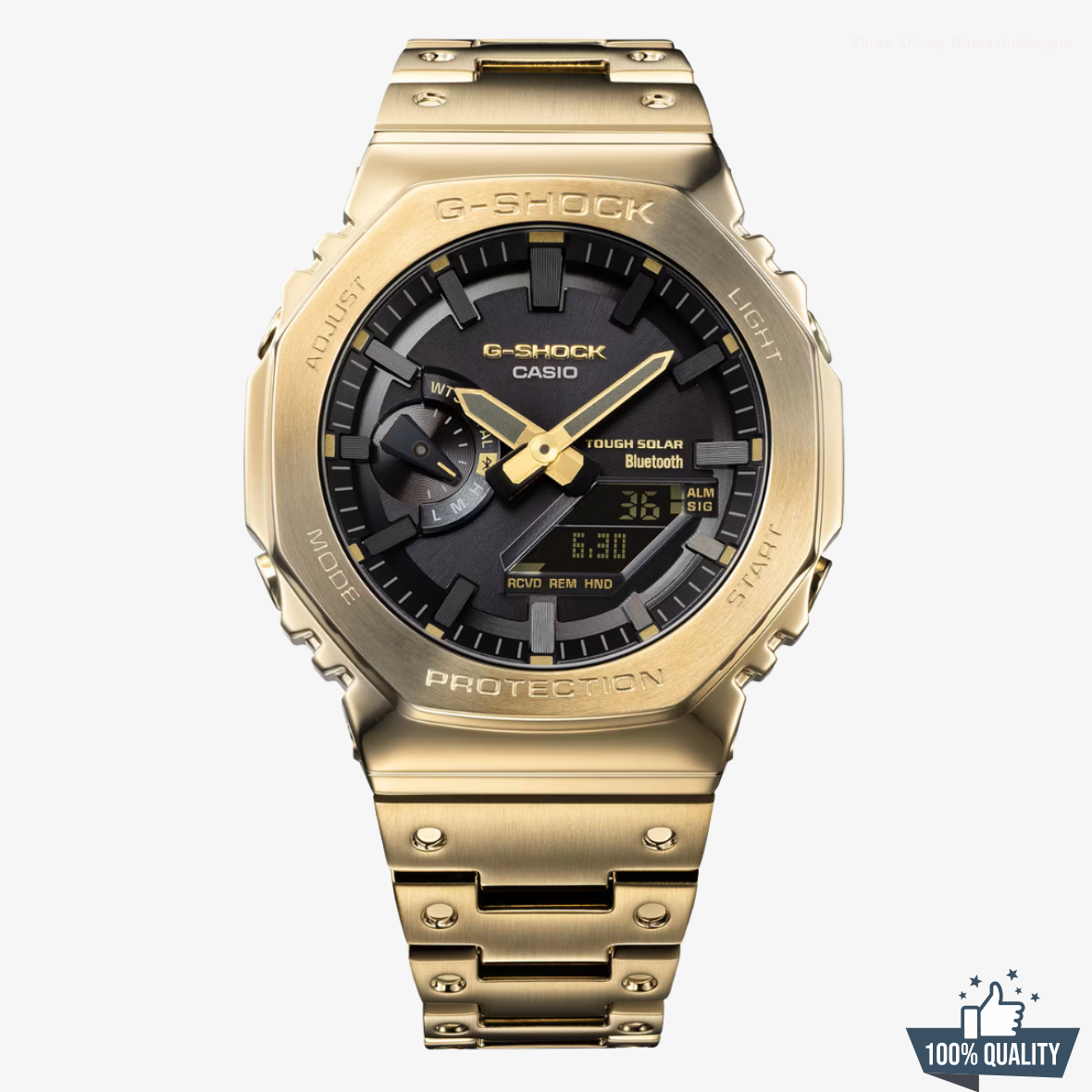 G-STEEL A-1A2110205 Golden Black Watch