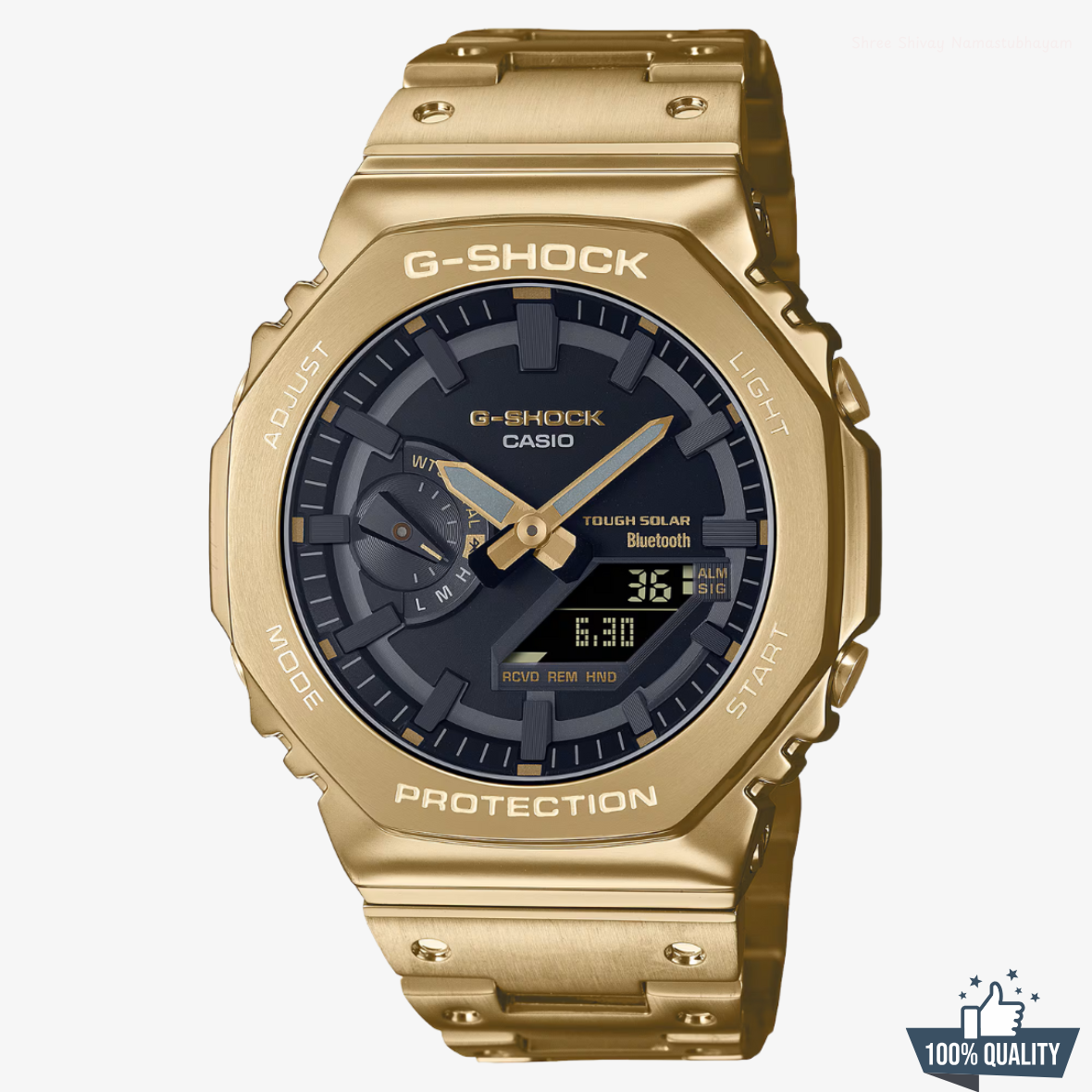 G-STEEL A-1A2110205 Golden Black Watch - Image 5