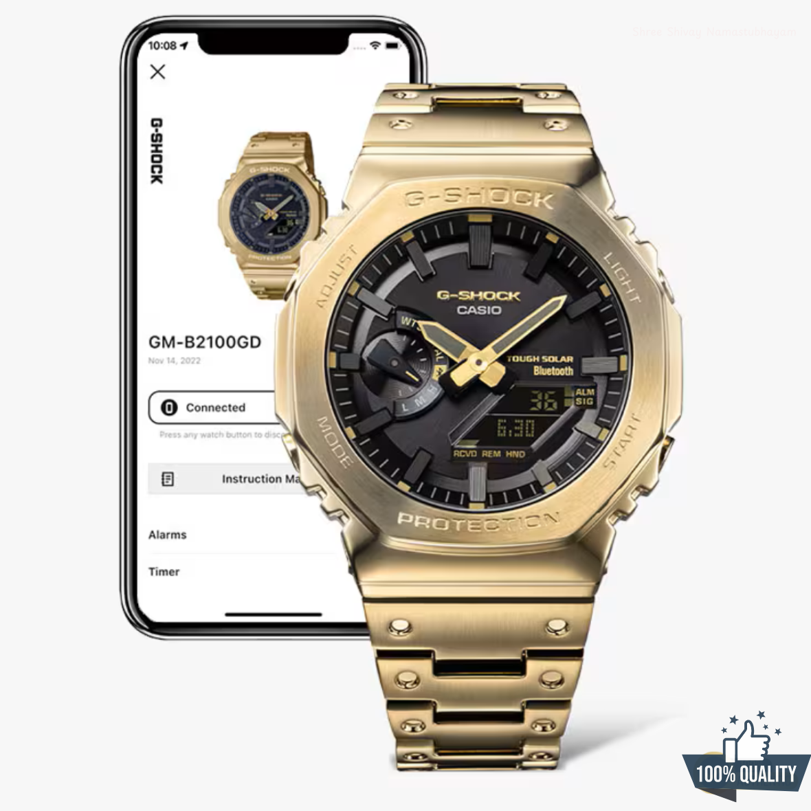 G-STEEL A-1A2110205 Golden Black Watch - Image 3