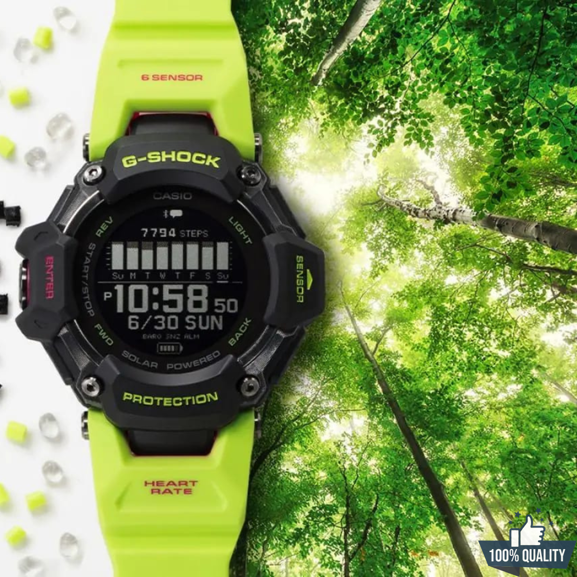 G-1A2110 G-SQUAD Green Watch - Image 6